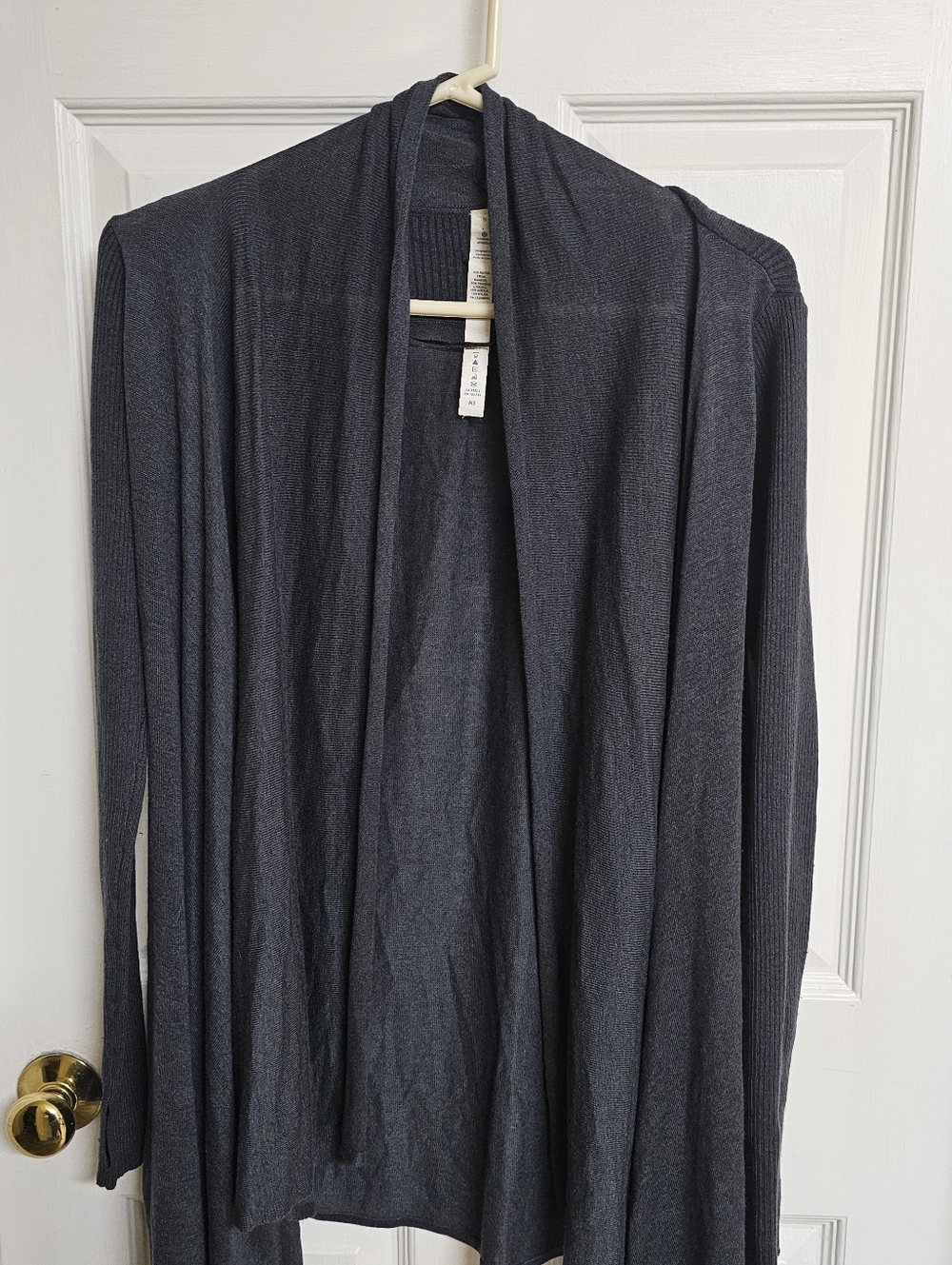 Lululemon Athletica Grey Open Cardigan Size 6 cover up